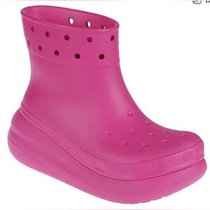 CROCS Women’s Hot Pink Rain Boots in size 7